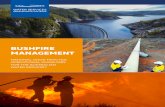 BUSHFIRE MANAGEMENT · Management Manual, or by integrating the material relevant to bushfires into existing management plans, such as an Incident and Emergency Plan, Drinking Water