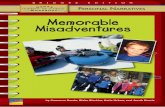 Memorable Misadventures - Benchmark Education Companywritingresources.benchmarkeducation.com/pdfs/... · •AllAboutMe How to use this book 1. Learn about the genre by reading pages
