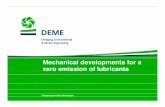 Mechanical developments for a zero emission of lubricants d... · 2018-04-03 · AMAZONE (2012) GREASE GUN WITH ELECTRONIC DOSING COUNTER. 12/03/2013 31 Harmful lubricant emission