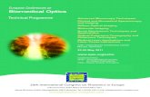 European Conferences on Biomedical Optics · 2011-04-11 · European Conferences on Biomedical Optics (ECBO) bring together scientists, ... to impact problems in biology, medicine,