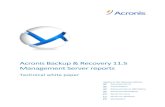 Acronis Backup & Recovery 11.5 Management Server reportsdl.acronis.com/u/pdf/ABR11.5A_Management_Server...These views are stored in a Microsoft SQL Server database which is used by