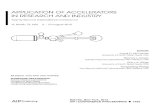 APPLICATIONOFACCELERATORS IN RESEARCHANDINDUSTRY › dms › tib-ub-hannover › 78056863x.pdf · APPLICATIONOFACCELERATORS IN RESEARCHANDINDUSTRY Twenty-SecondInternational Conference
