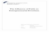 The Influence of Faith on Entrepreneurial Emotions896299/FULLTEXT01.pdf · The vitality of emotions in entrepreneurial practices has been identified by Baron (2008) and his study