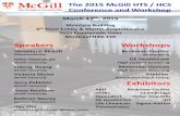 Speakers Workshops - McGill University...Welcome to the 2015 McGill HTS Facility Conference & Workshop. The McGill High Throughput Screening Facility is glad to gather researchers,