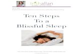 Trish Allan Registered Clinical Nutritionist and Founder ...version+2/SLEEP++VERS… · Blissful Sleep ! Trish Allan RHN, Healthy Vibrant Living, 705.955.3656, trish@trishallan.com