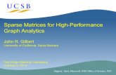 Sparse Matrices for High-Performance Graph Analytics Sparse Matrices for High-Performance Graph Analytics