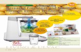 LIVING & ULVAC Tescom’s Vacuum Blender Increased Freshness … · 2015-06-23 · With conventional blenders, smoothies made from apples or bananas quickly discolor. By preventing