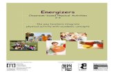 Energizers · Energizers were developed by: In partnership with: Activity Promotion Laboratory School of Health and Human Performance NCDPI Acknowledgements The “Energizers” were