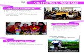 Why learn Vietnamese? - NUS · Vietnamese is spoken by over 80 million people in Vietnam, and by 2 million Vietnamese living overseas in north America, Australia, Europe and other