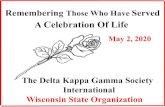A Celebration Of Life€¦ · Joan Cook Alpha Upsilon Sigma . August 15, 1941-June 5, 2019. Joan was inducted into her local chapter of Delta Kappa Gamma in 1982 and served Alpha