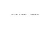Irvine Family Chronicle Irvine Family Chronicle Descendants of William Irvine & Elizabeth Campbell Michael