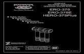 ERO-375 ERO-375E HERO-375Plus - America Aqua · P.O. Box 64420 St. Paul, MN 55164 201-8404411 (Rev. 02 6/8/17) Undersink REVERSE OSMOSIS DRINKING WATER SYSTEM ERO-375 ERO-375E HERO-375Plus