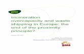 Incineration overcapacity and waste shipping in Europe ... · Even though waste prevention and waste recycling are at the top of the waste hierarchy, the generation of waste in the