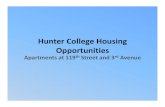 Hunter College Housing Opportunities.pptinside.jjay.cuny.edu/docs/HousingOpportunities.pdfEffective Average Rent ‐$2,320/month if a lease is signed by August 15th. Savings of 30%