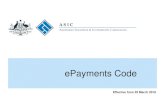ePayments Code amended 24 March 2016 - Bendigo Bank · biller account means an internal account maintained by a business for the purpose of recording amounts owing and paid for goods