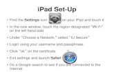 iPad Set-Up - IUPUI E.C. Moore Symposium: Home 2019-04-28آ  iPad Set-Up â€¢ Find the Settings icon on