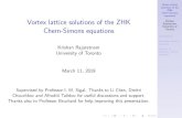 Vortex lattice solutions of the ZHK Chern-Simons equationsdogge/anyon/Rajaratnam.pdf · Vortex lattice solutions of the ZHK Chern-Simons equations Krishan Rajaratnam ... Thanks also