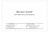 Model Q45P - Fondriest Environmental, Inc. › pdf › ati_q45p_manual.pdf · 2007-10-12 · Model Q45P pH Monitor/Analyzer Home Office European Office Analytical Technology, Inc.