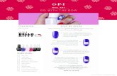 NAIL ART - OPI · With a nail art brush and Let’s Be Friends!, paint the shape of Hello Kitty’s face. Flash cure for 2-3 seconds to set the outline and then fill in the face.
