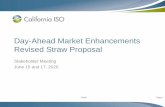 Day-Ahead Market Enhancements Revised Straw Proposal · Post Revised Straw Proposal June 8, 2020 Stakeholder Conference Call June 15 and 17, 2020 Stakeholder Comments Due July 6,