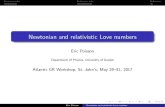 Newtonian and relativistic Love numbers › dsgwsm › contents › data › 2018 › 06 › love.pdf · Newtonian tides Relativistic tides References Newtonian and relativistic Love