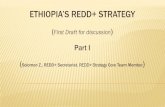 Part I · Part I (Solomon Z., REDD+ Secretariat, REDD+ Strategy Core Team Member) ... • Risks & Mitigation measures OUTLINE. 2. STRATEGIC DIRECTIONS The vision ... people of Ethiopia