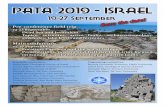 19-27 SeptemberPATA 2019 - ISRAEL 19-27 September Pre-conference field trip 19-22 September Dead Sea and Jerusalem Topics: seismites, active faults, archaeoseismology, sinkholes, lake