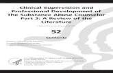 Clinical Supervision and Professional Development of The ... › articles... · Clinical Supervision and Professional Development of the Substance Abuse Counselor: A Review of the