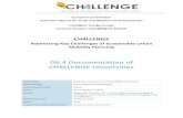D6.4 Documentation of CH4LLENGE Universities · Dissemination level Public Author Ana Drăguțescu (ATU) ... to tackle urban mobility problems and test solutions to overcome barriers