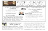 November 2008 Bulletin - webbethshalomcolumbia.org/dmdocuments/nov08.pdf · The Talmud records the difference between the brothers of Genesis, Cain and Abel. The former slew his sibling