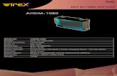 AHDM-1080 · AHD Bilek tipi 1080p AHD Tester AHDM-1080 Model No AHDM-1080 Display 4.3'' TFT Color LCD Image Resolution 1920x1080 Video In Bnc AHD Power Out DC 12V (800mA) System Format