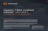 Apptio TBM Unified Model (ATUM · 2015-04-20 · Apptio TBM Unified Model™ (ATUM™) The Standard Cost Model for IT Executive Summary For many years, visionary IT leaders have been