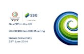 Gas CCS in the UK UK CCSRC Gas CCS Meeting Sussex University … › sites › default › files › documents › ... · 2016-05-27 · Gas CCS in the UK UK CCSRC Gas CCS Meeting