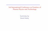 3rd International Conference on Frontiers of Plasma ... · Suman Bagchi, P. Prem Kiran, G. Ravindra Kumar Tata Institute of Fundamental Research, Mumbai, India Appli. Phys. Lett.