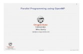 Parallel Programming using mjb/cs575/Handouts/openmp.1pp.pdfآ  OpenMP Multithreaded Programming â€¢