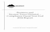 Montana Business andmtrevenue.gov/wp-content/...Fiscal-Year-End-Report.pdf · 11/23/2016 4 Compliance and Collections Report FYE2016 Compliance Results Summary of Compliance Activities