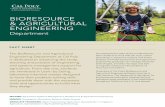 BIORESOURCE & AGRICULTURAL ENGINEERING · GRADUATE PROGRAMS: Water Engineering; Agriculture, Specialization in Irrigation; Agriculture, Specialization in Ag Engineering Technology