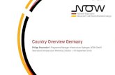 Country Overview Germany - Energy.gov · Country Overview Germany Author: Presentation by Philipp Braunsdorf, NOW GmbH, at the International Hydrogen Infrastructure Workshop, September
