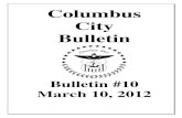 Columbus City Bulletin · Columbus City Council Minutes - Final March 5, 2012 Columbus OH 43235 Permit #80932660005 Transfer Type: D1, D2 To: Cinema City At Market Place Movie Tavern