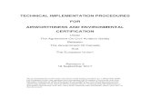 TECHNICAL IMPLEMENTATION PROCEDURES FOR ......TECHNICAL IMPLEMENTATION PROCEDURES FOR AIRWORTHINESS AND ENVIRONMENTAL CERTIFICATION Under The Agreement On Civil Aviation Safety Between