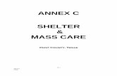 ANNEX C SHELTER MASS CARE - Hunt County, TexasAnnex C . Shelter & Mass Care . This annex is hereby approved for implementation and supercedes all previous editions. NOTE: The signature(s)