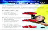 PROTECH WINDOW TINT SOLUTIONS › assets › tint_a4flyer2018v1.pdf · 2018-02-26 · PROTECH WINDOW TINT SOLUTIONS 2015V2 PROTECH UV TINT PROTECTION DESIGNED FOR AUSTRALIAN CONDITIONS