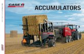 ACCUMULATORS - CNH Industrial · The Case IH Bale Accumulators are fully automatic featuring different eject patterns operators can choose from, or they can manually eject at any