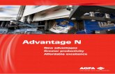 Advantage N - Agfa Corporate · from 275 x 451 mm (10.82” x 17.75”) to 1250 x 710 mm (45” x 27.95”). Powerful benefits: • Violet-laser imaging technology: to offer you fast