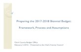 Preparing the 2017-2018 Biennial Budget: Framework ... · to update appropriations throughout biennium. Only supplemental required by law is Mid-Biennium Review and Modification,