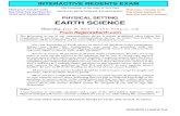 PHYSICAL SETTING EARTH SCIENCE June 2014 INTERACTIVE.pdf(2) Earth’s rotation rate is 1°/hour and its revolution rate is 15°/day. (3) Earth’s rotation rate is 24°/hour and its