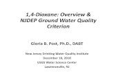1,4-Dioxane: Overview & NJDEP Ground Water Quality Criterion•1,4-Dioxane causes liver tumors through a threshold mode of action involving cell toxicity followed by regenerative growth.