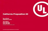 California Proposition 65 - Jasper, Indiana · the Proposition 65 list of chemicals known to cause cancer. OEHHA also proposed a No Significant Risk Level (NSRL) for styrene of 27
