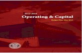 2015-2016 Operating & Capital · 2015-11-13 · Operating & Capital Budget Plan May 2015. Operating and Capital Budget Plan FY2016 ... Board Rates for Ivy League, Private and other
