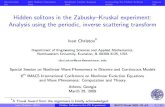 Hidden solitons in the Zabusky--Kruskal experiment ...christov.tmnt-lab.org/downloads/IMACS_Waves2009_talk.pdf · 2 Inverse Scattering Transform (IST): Construct the nonlinear Fourier